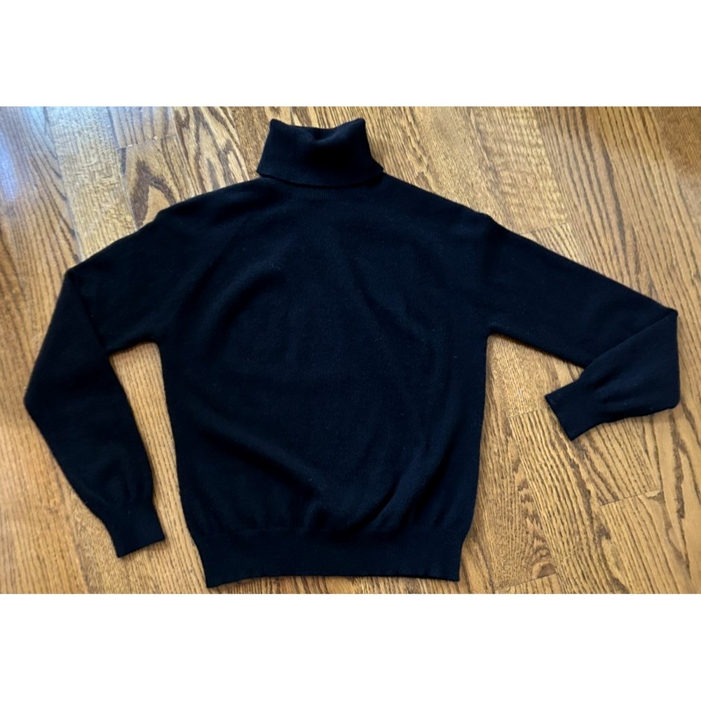 Valerie Stevens 100% Cashmere Turtleneck Old Money Closet Staple Sweater Size M